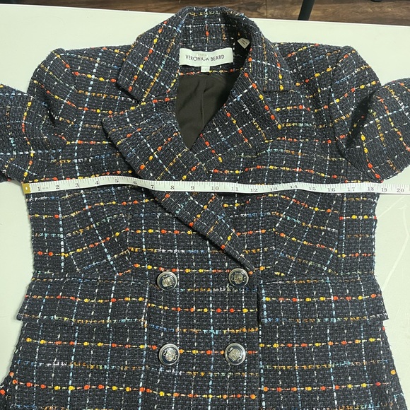 Veronica Beard Rumer Dickey Jacket Multicolor Tweed Blazer - Picture 10 of 16